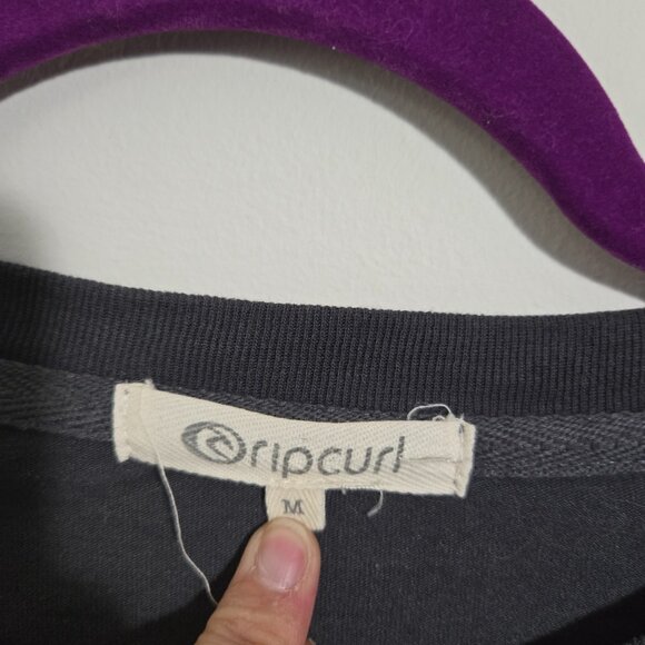 Rip Curl gray black tee short sleeve shirt size M - Picture 2 of 3